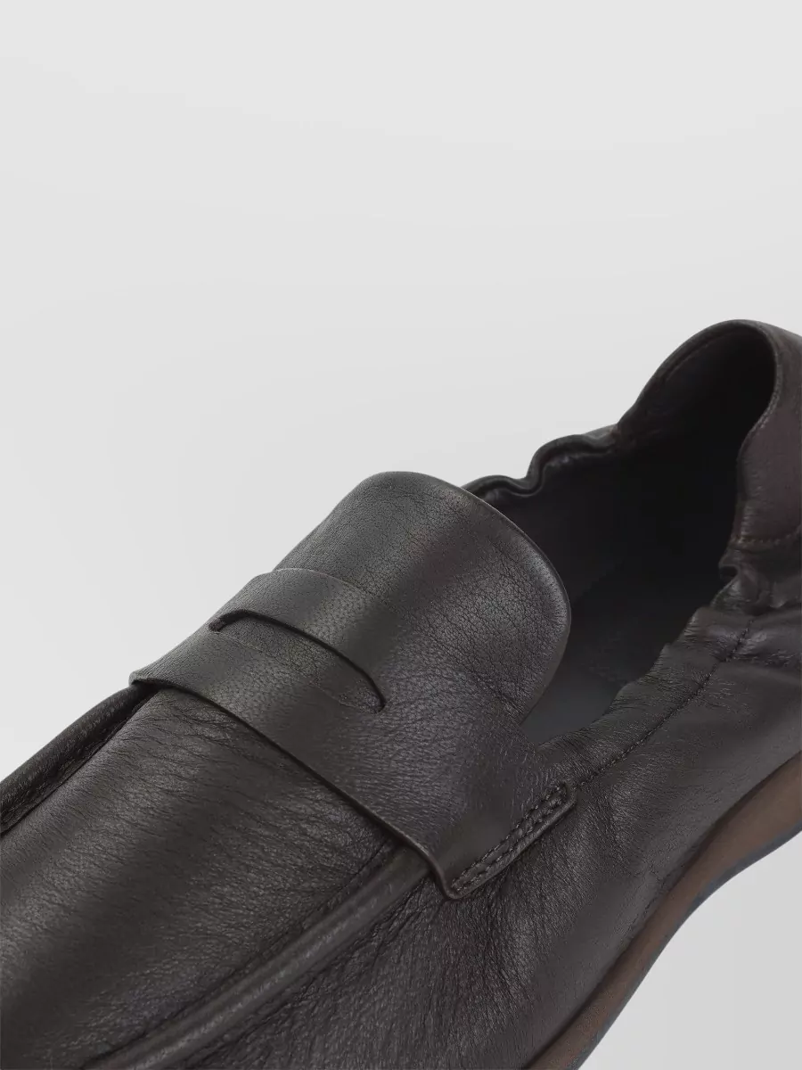 Brioni Loafer Flex Rubber Penny Strap Shoe