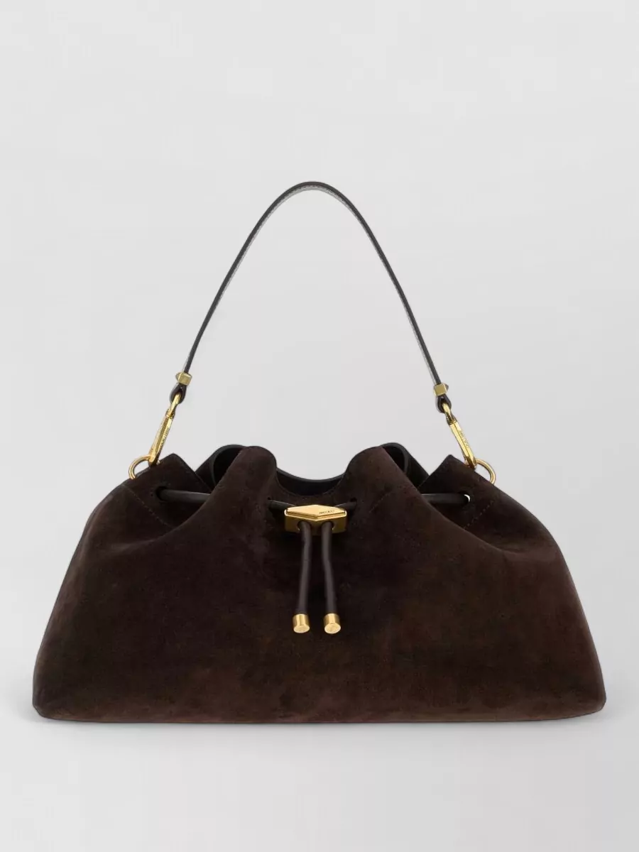 Jimmy Choo Bon Bon Suede Bucket Bag