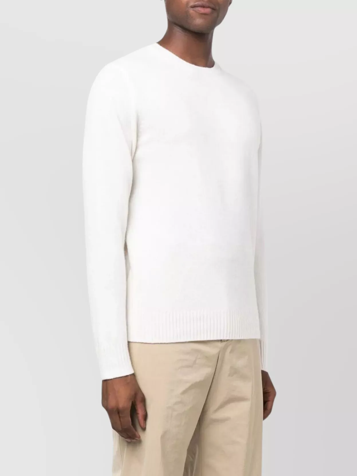 Roberto Collina Timeless Crew-Neck Sweater With Ribbed Details