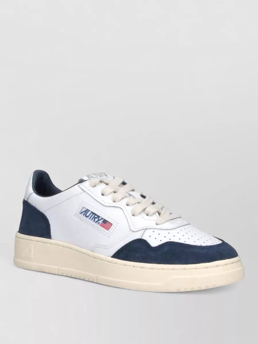 Autry leather low top lace-up sneakers