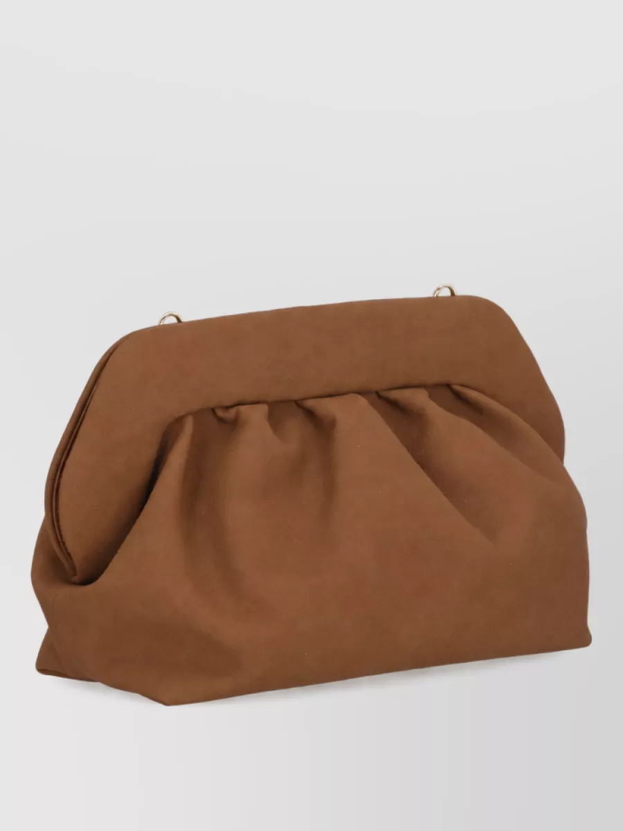 Themoiré hand clutch bag