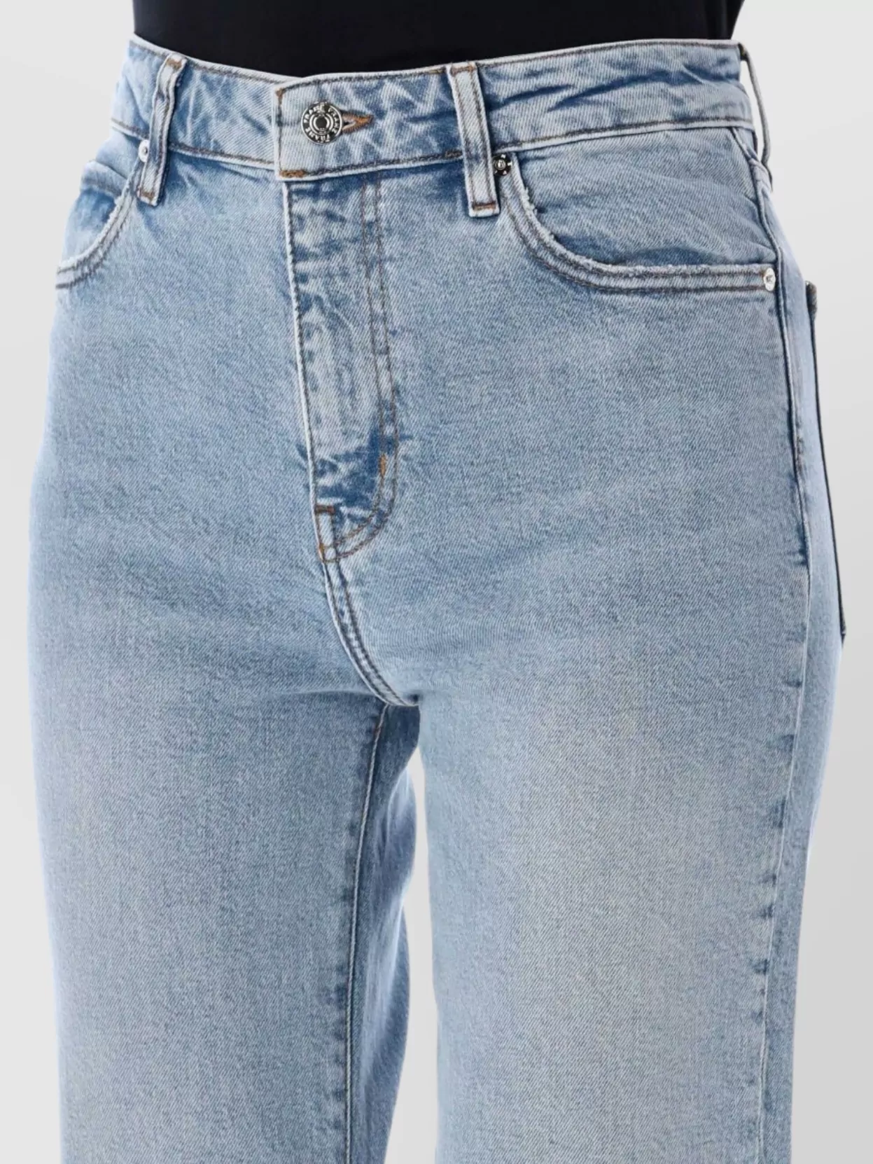 Frame The Monarch High-Rise Five-Pocket Trousers