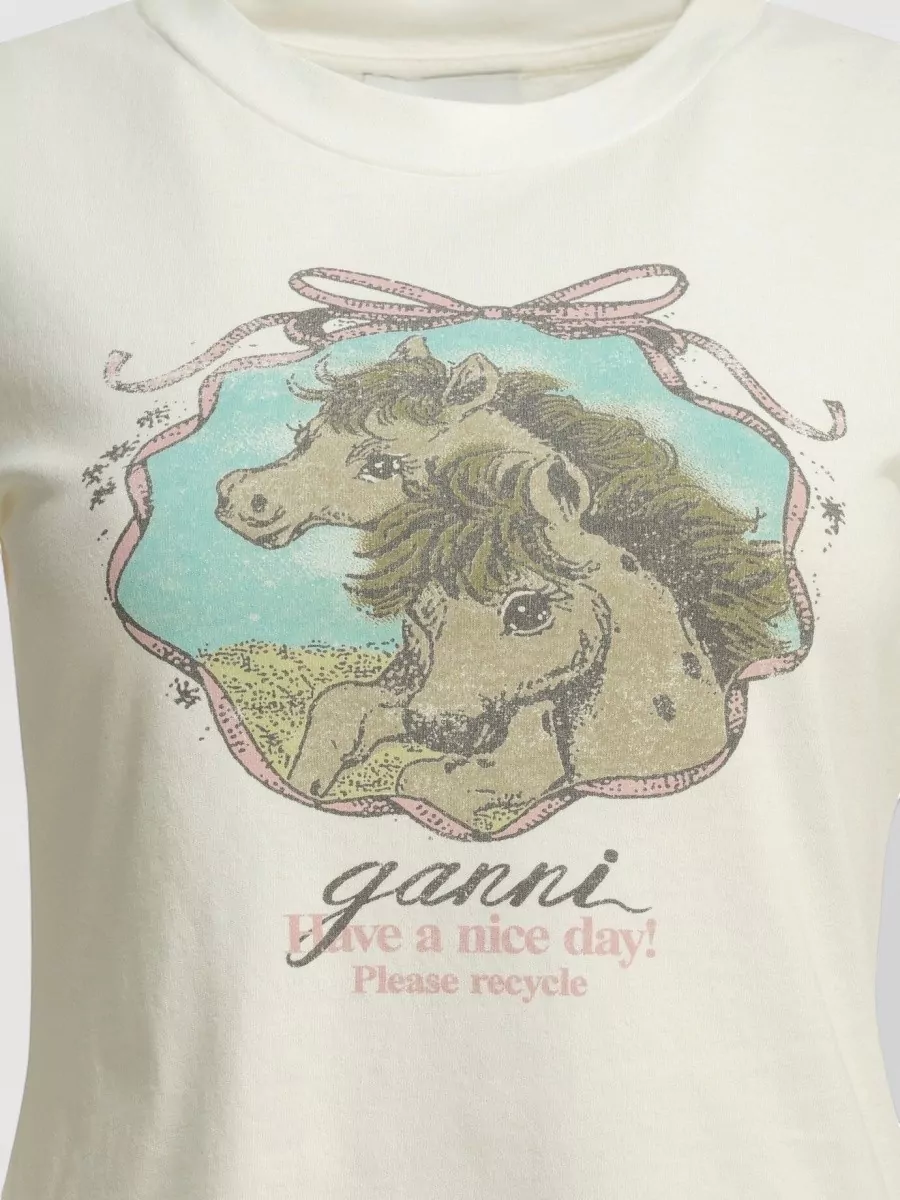 Ganni Crew-Neck T-Shirt