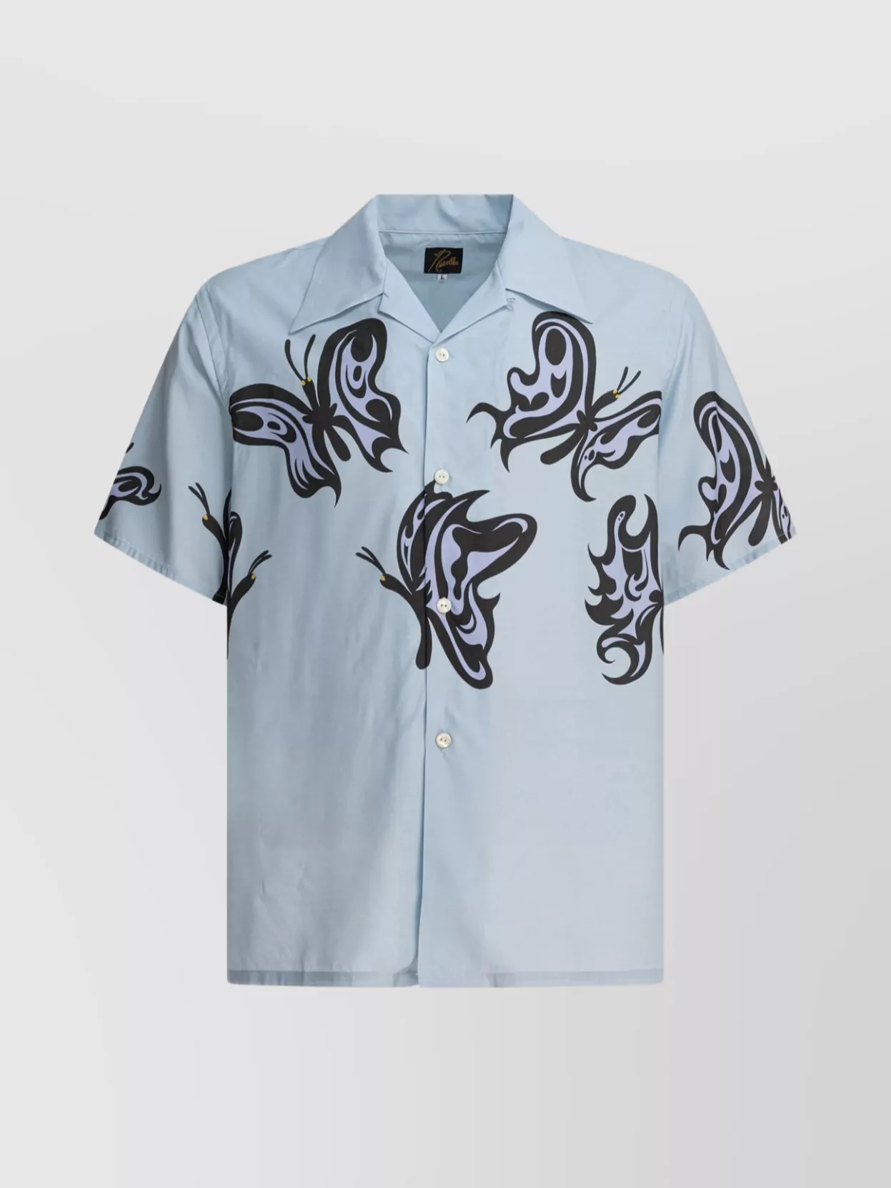 Shop Needles Butterfly Print Short Sleeves Shirt