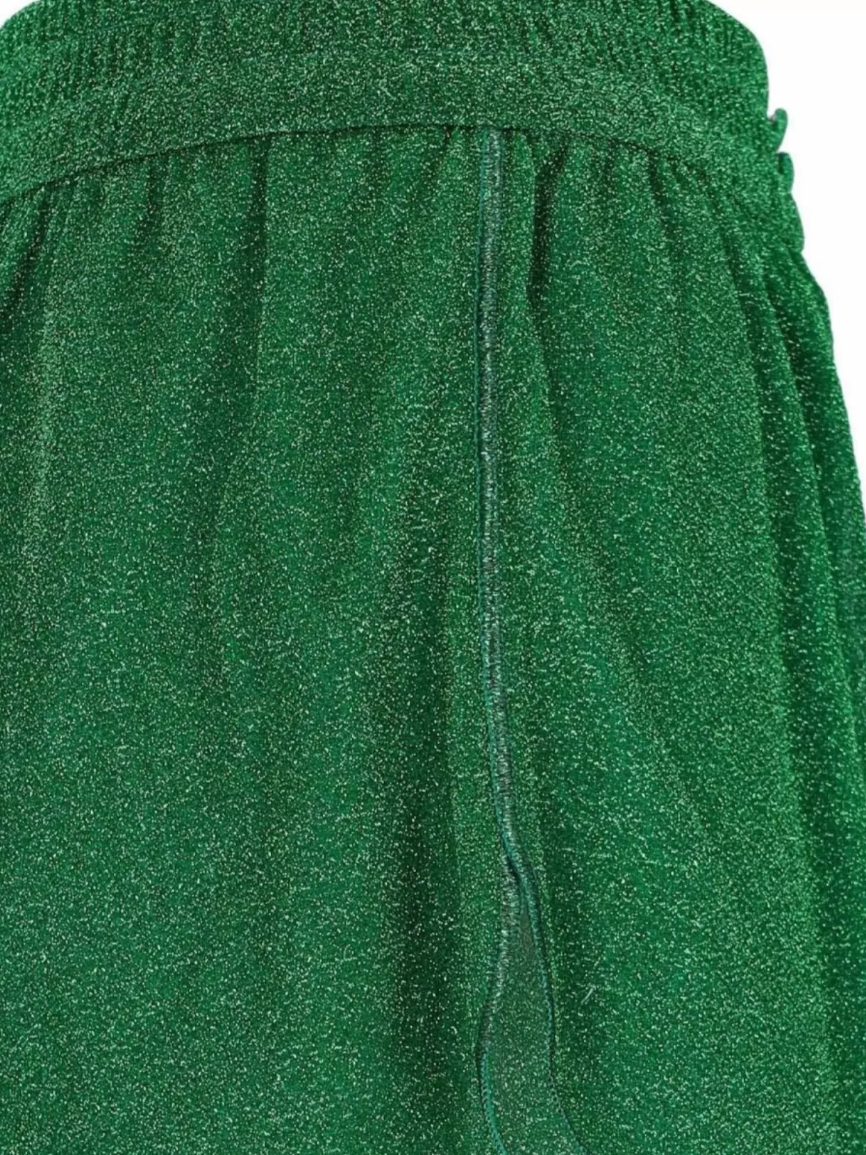 OSEREE GLITTER ELASTIC WAISTBAND SHORTS WITH BUTTON DETAIL