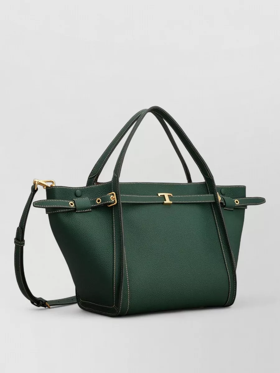 Tod's Shoulder Bag Structured Shape Top Handles Strap