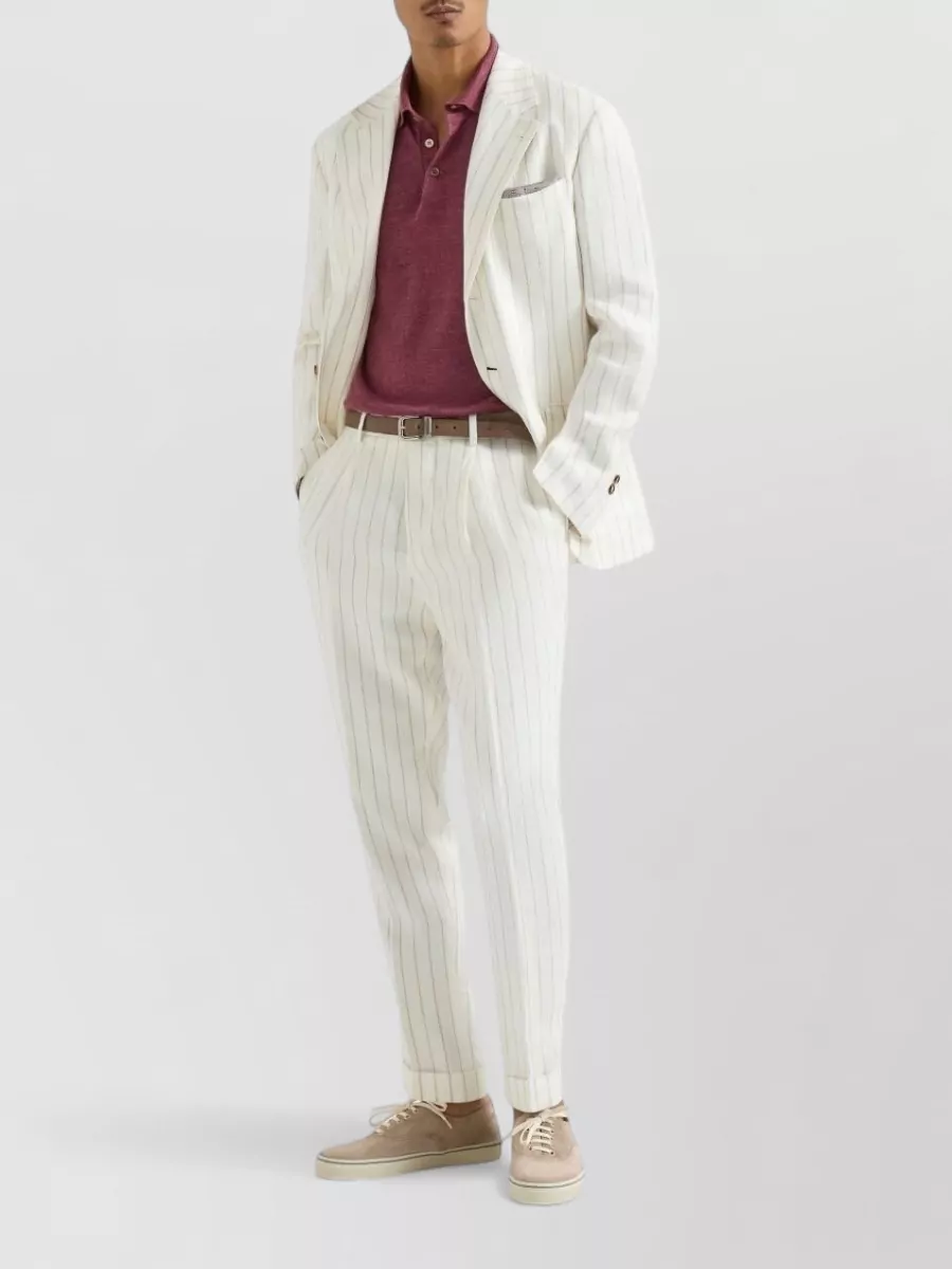 Brunello Cucinelli Striped Polo Shirt