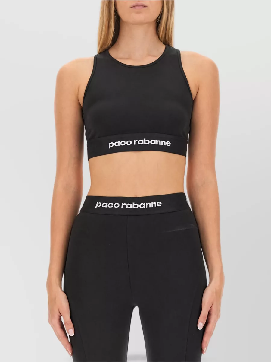 Paco Rabanne logo bodysuit