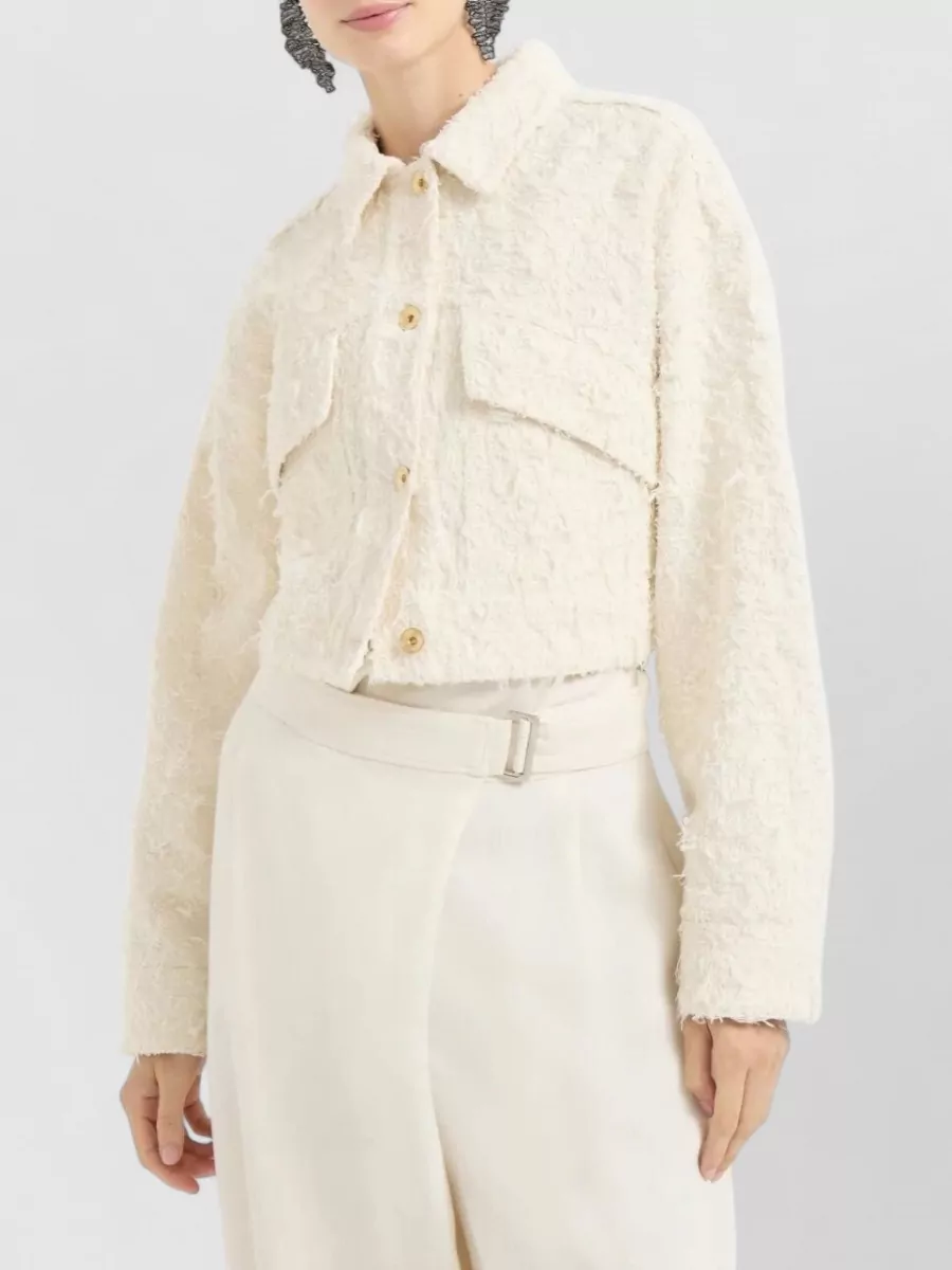 Brunello Cucinelli Denim Cropped Jacket