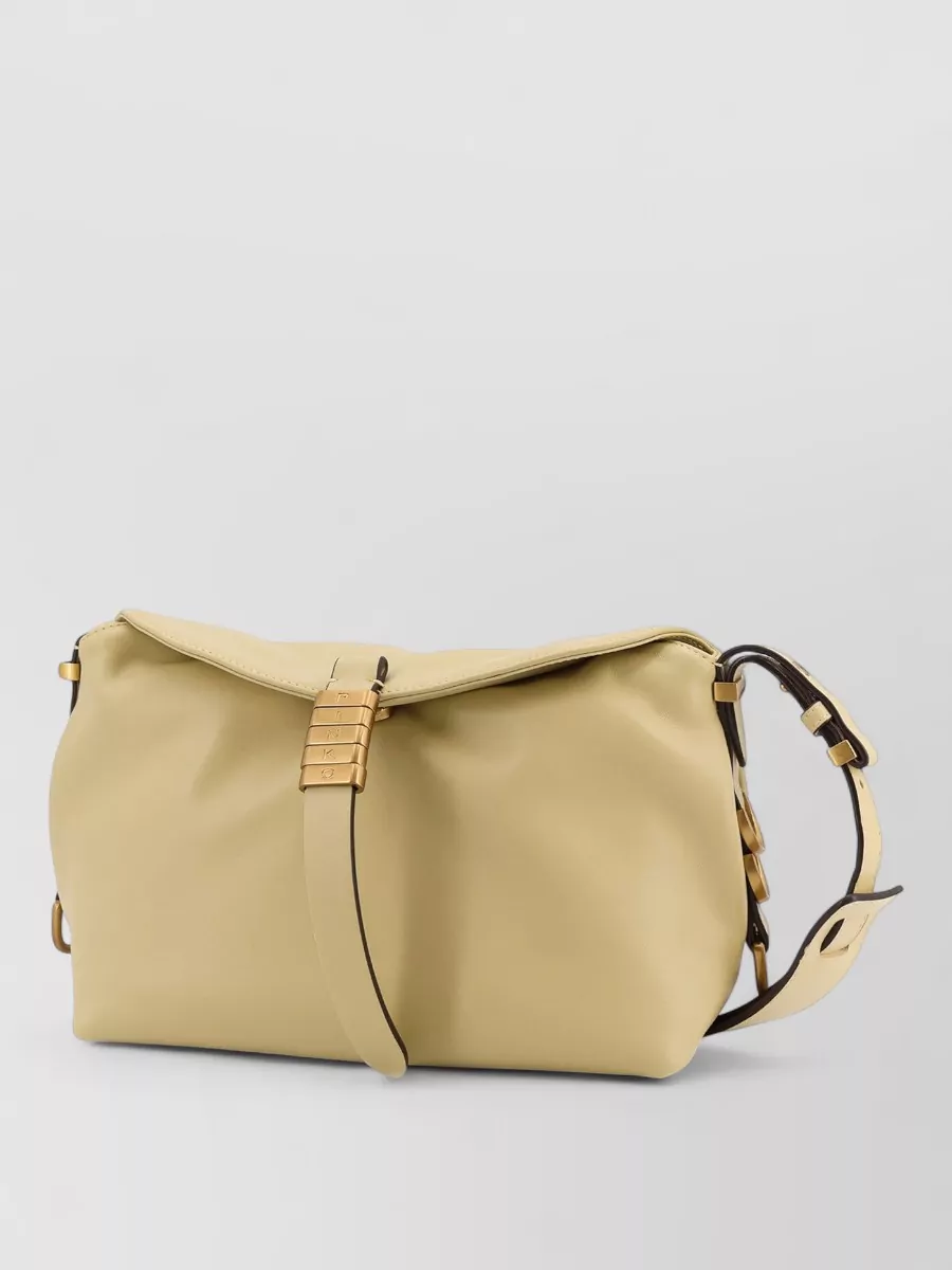 Pinko Shoulder Bag Adjustable Strap Gold Tone Hardware