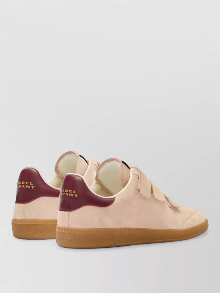 Isabel Marant Beth Leather Sneakers Contrast Heel Tab