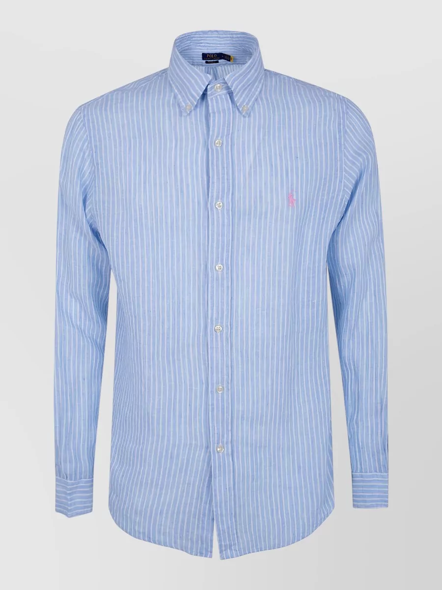 Polo Ralph Lauren Striped long-sleeve linen shirt