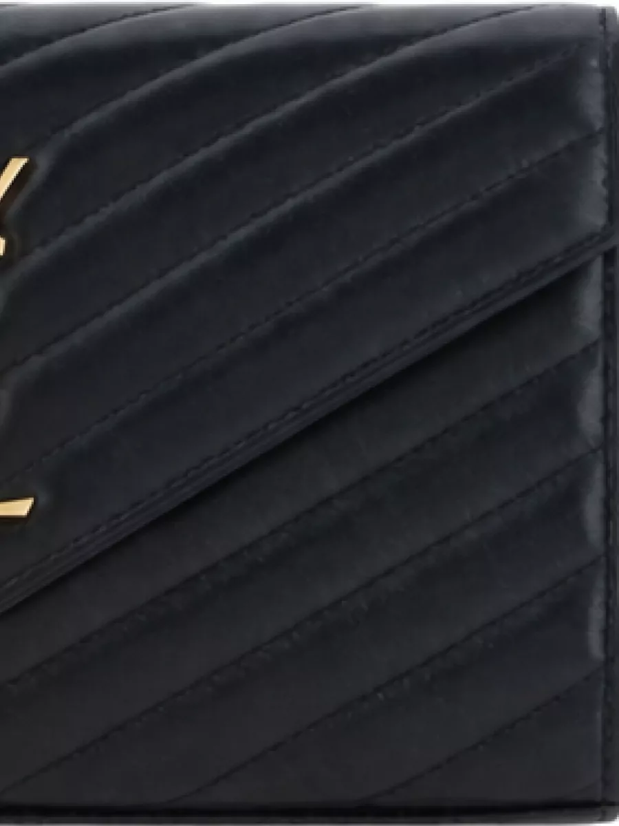 Saint Laurent Loulou Lamb Leather Clutch Bag