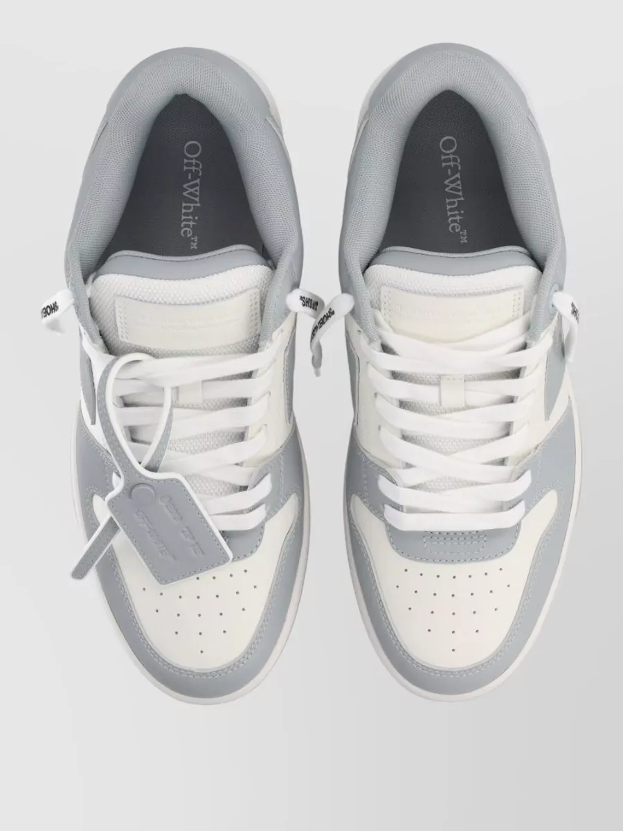 Off-White Leather Low-Top Sneakers