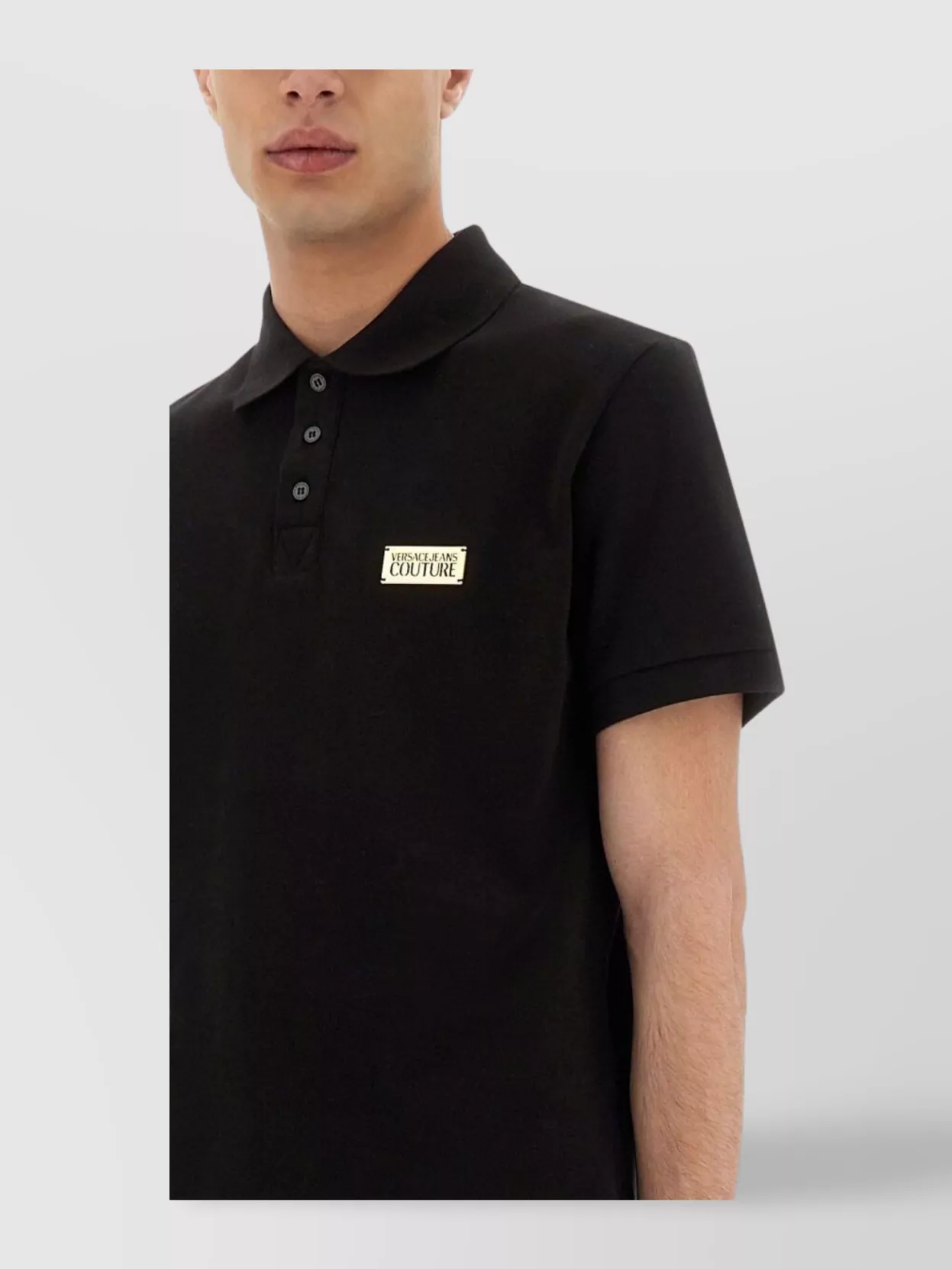 Versace Jeans Couture Logo Polo Shirt Collar Sleeves