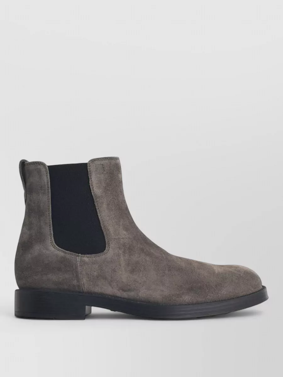 Tod's Suede Leather Chelsea Ankle Boots