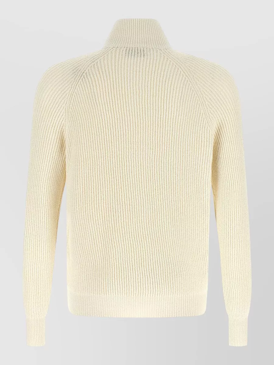 Brunello Cucinelli Zip Cardigan High Collar Front Pockets