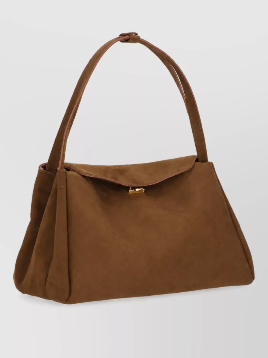 Themoiré Shoulder Suede Tote Bag
