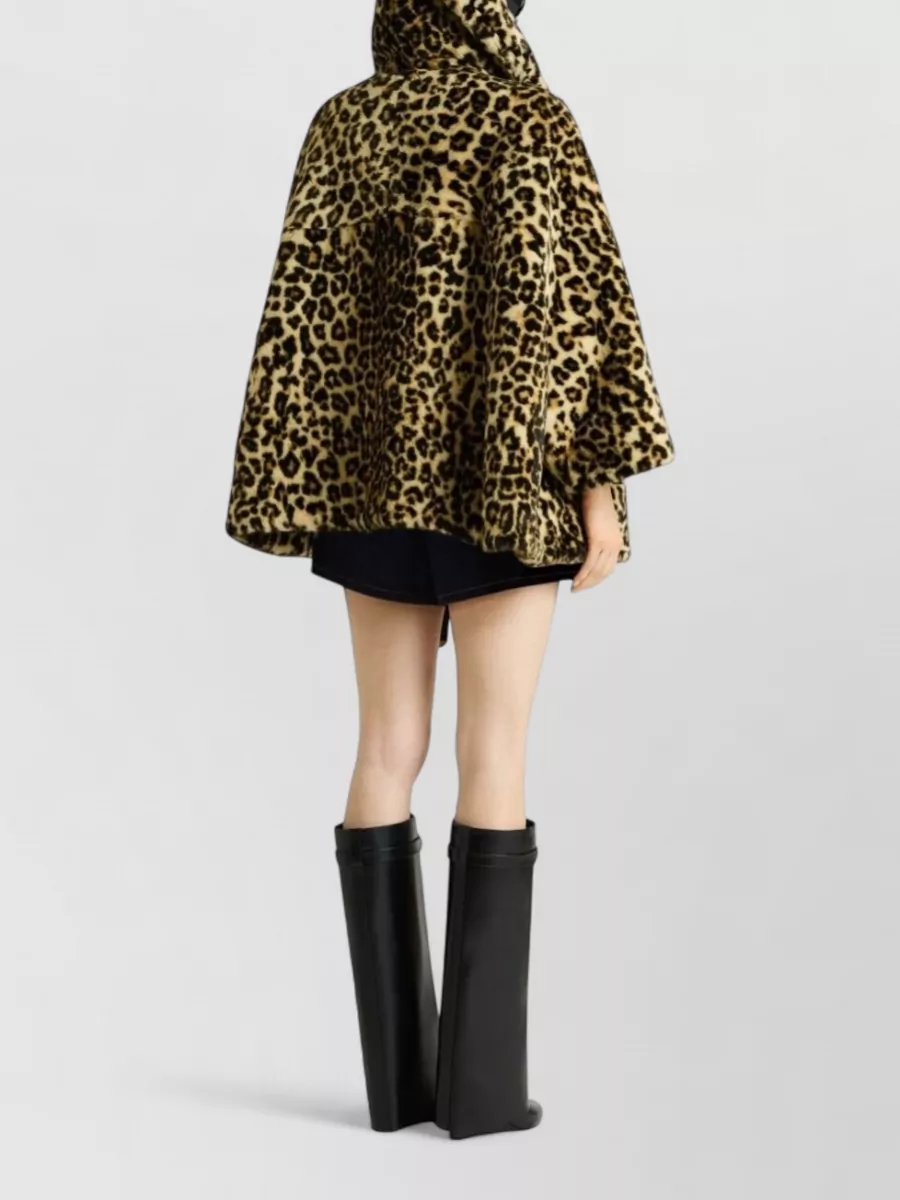 Givenchy Leopard-Print Camel Hair Jacket