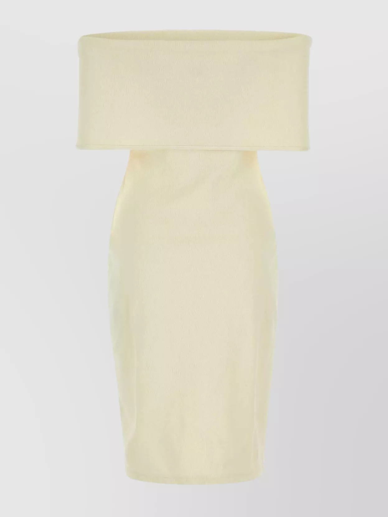 Shop Bottega Veneta Cream Tech Nylon Dress