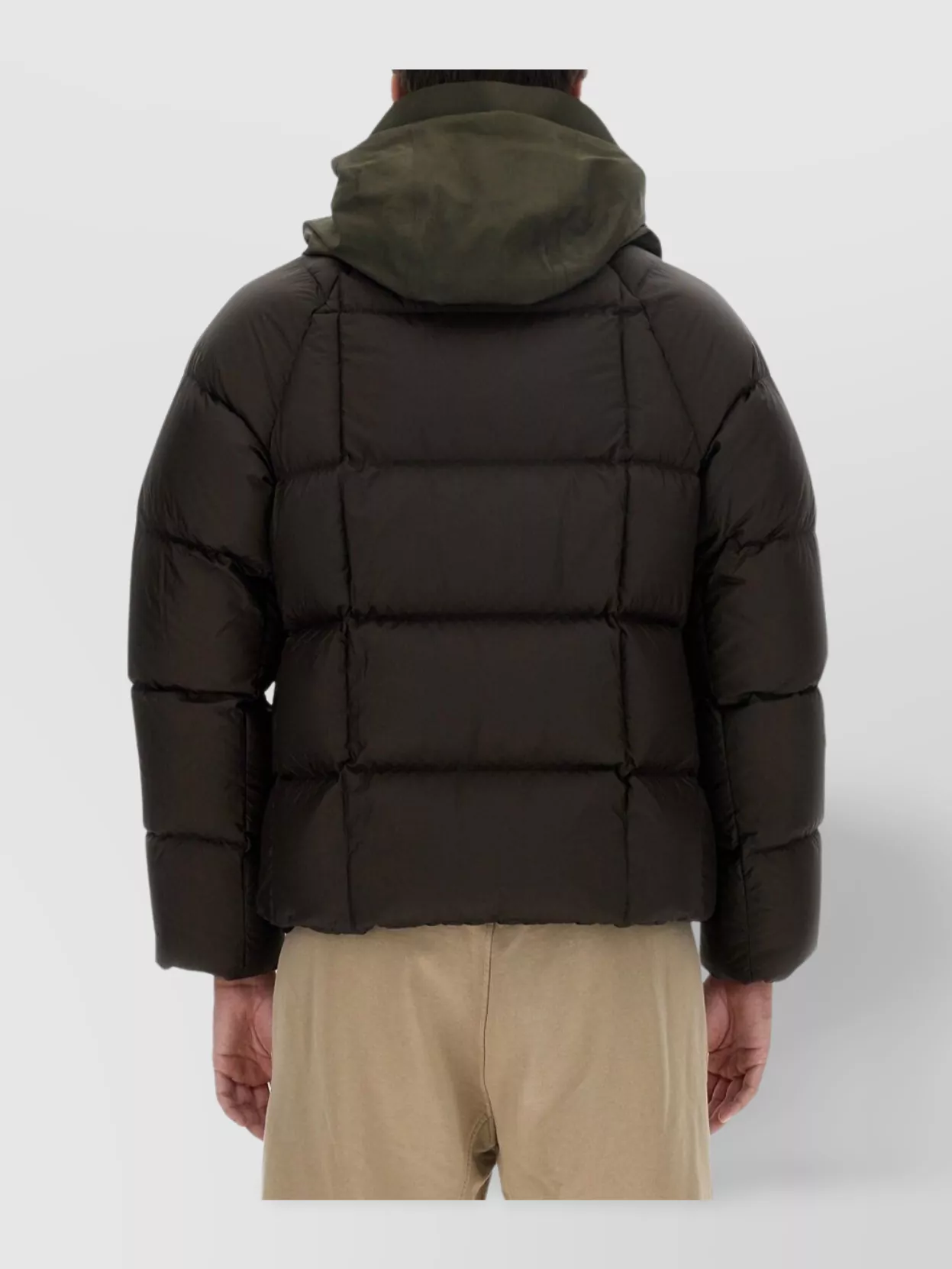 Ten C Jacket Hooded Quilted Pockets Sleeves Fit