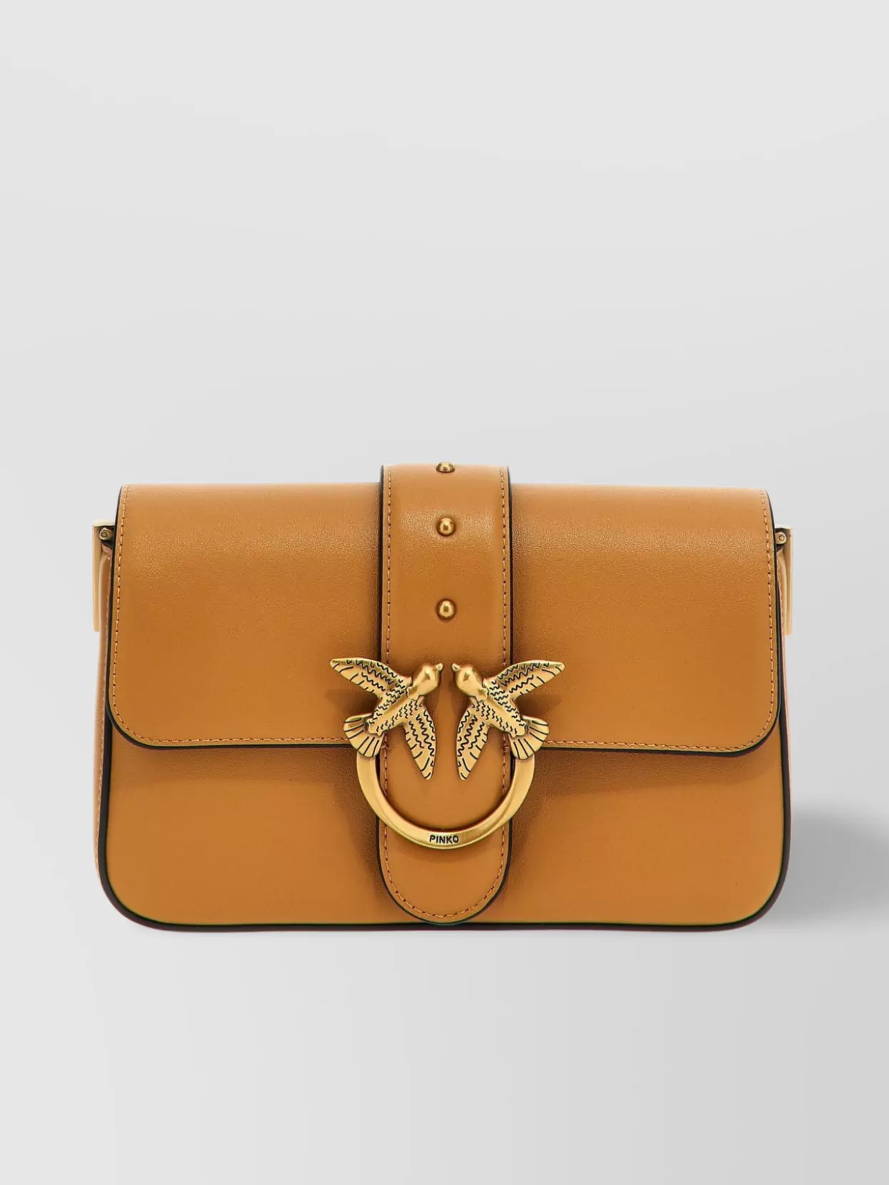 Pinko Mini Love One Crossbody Bag In Brown