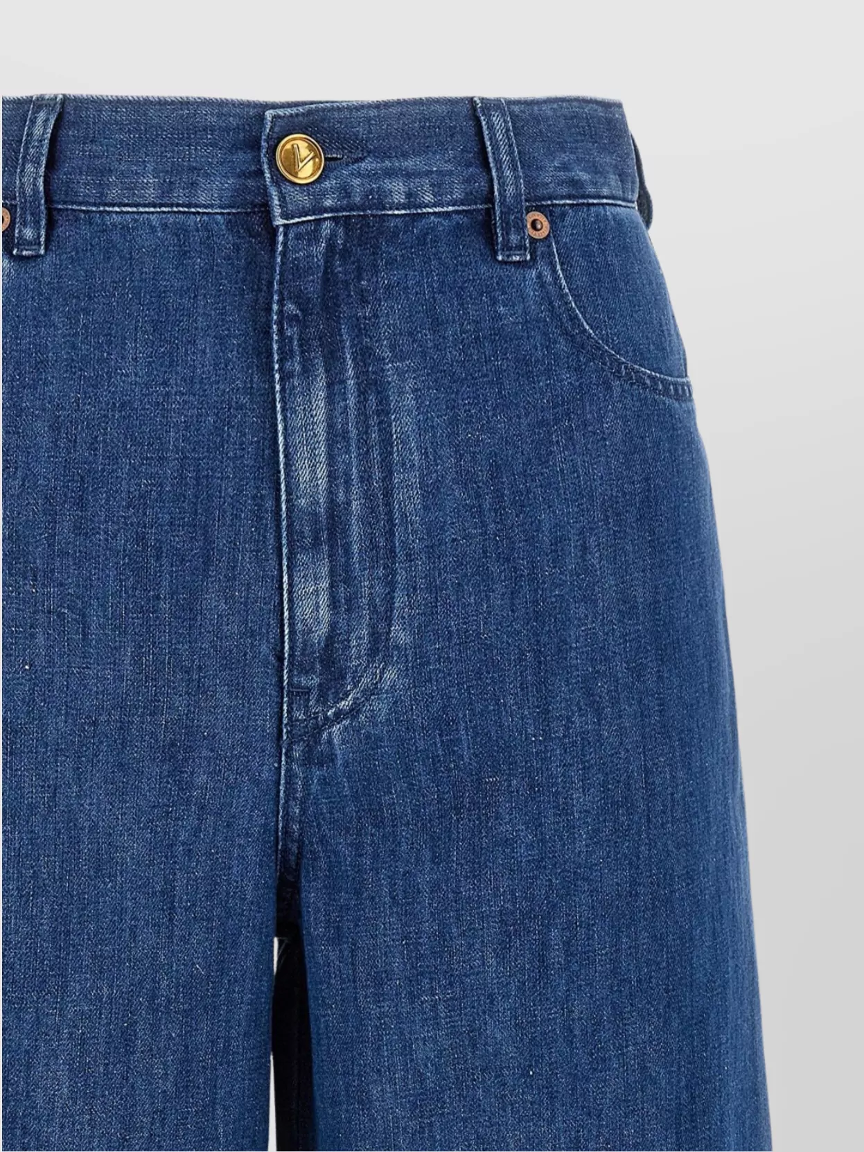 Valentino Garavani High-waisted Denim Jeans