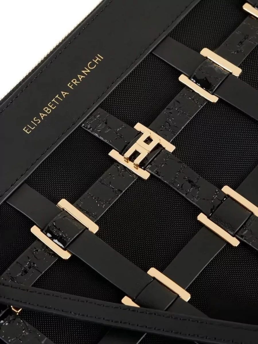 Elisabetta Franchi Studded Clutch Bag