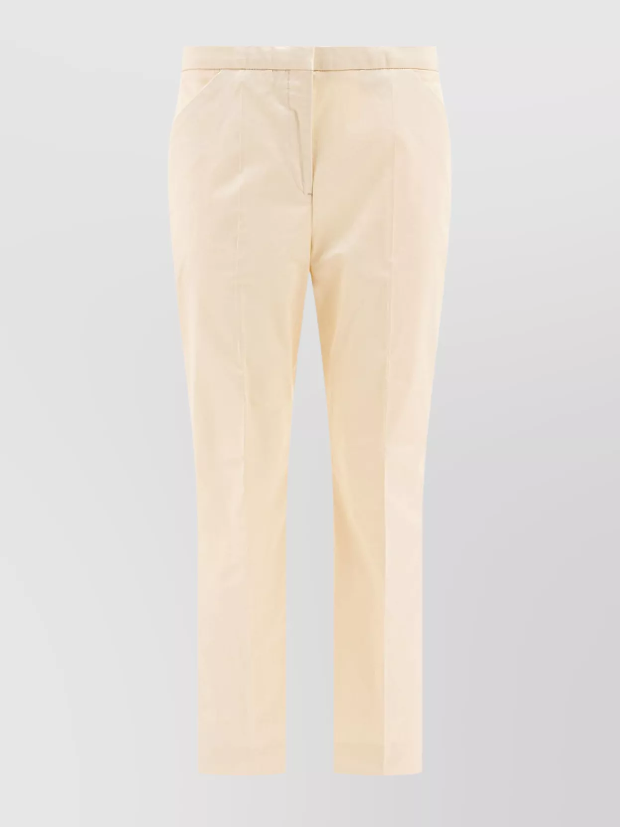 Totême Tailored Cropped Trousers With Pleats And Pockets