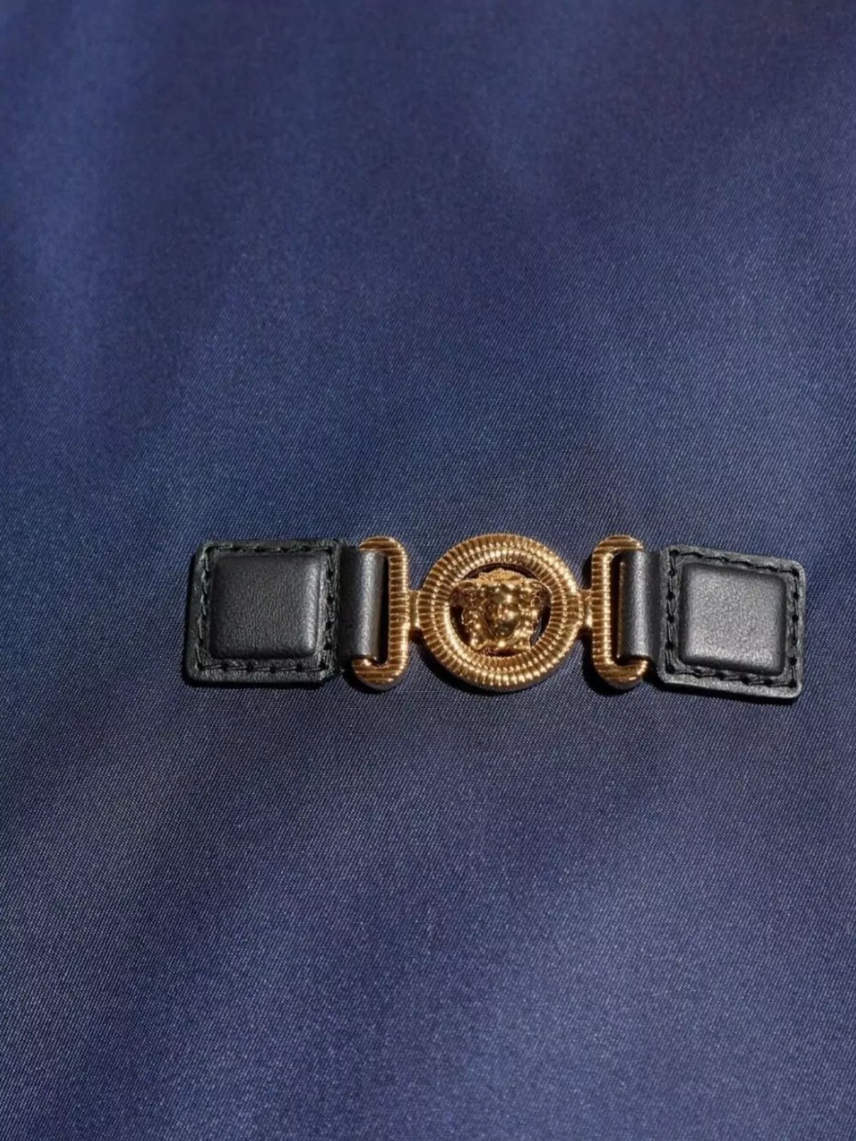 Versace Hooded Blazer Drawstring Side Pockets