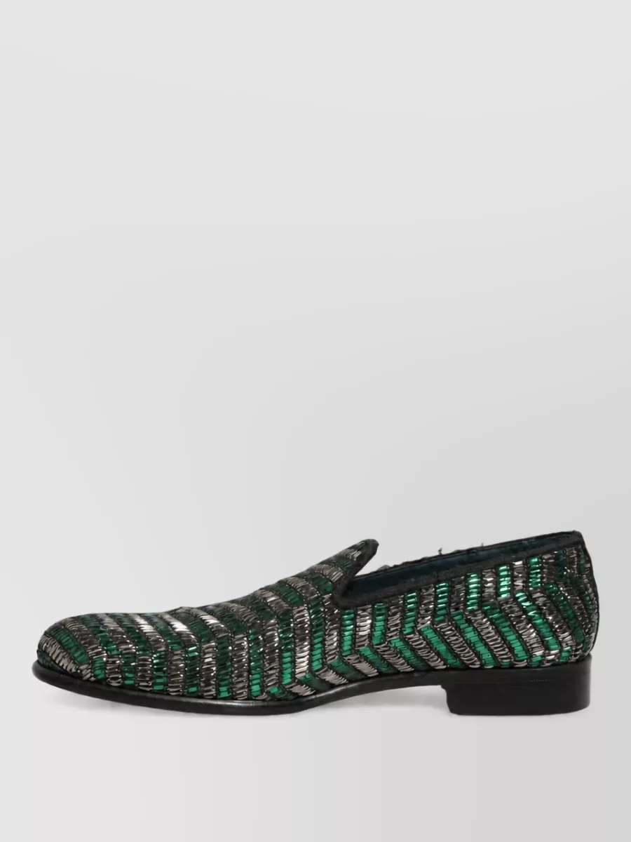 Dolce&Gabbana Leather Embellished Loafers