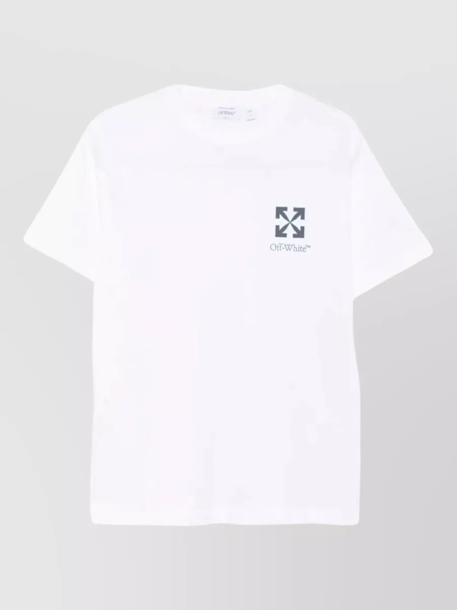 Off-White cotton logo print short-sleeve t-shirt