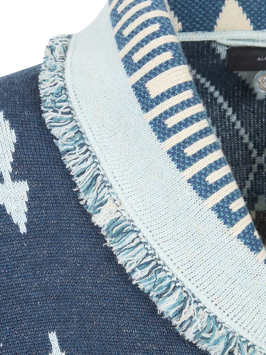 Alanui Cashmere Icon Jacquard Cardigan