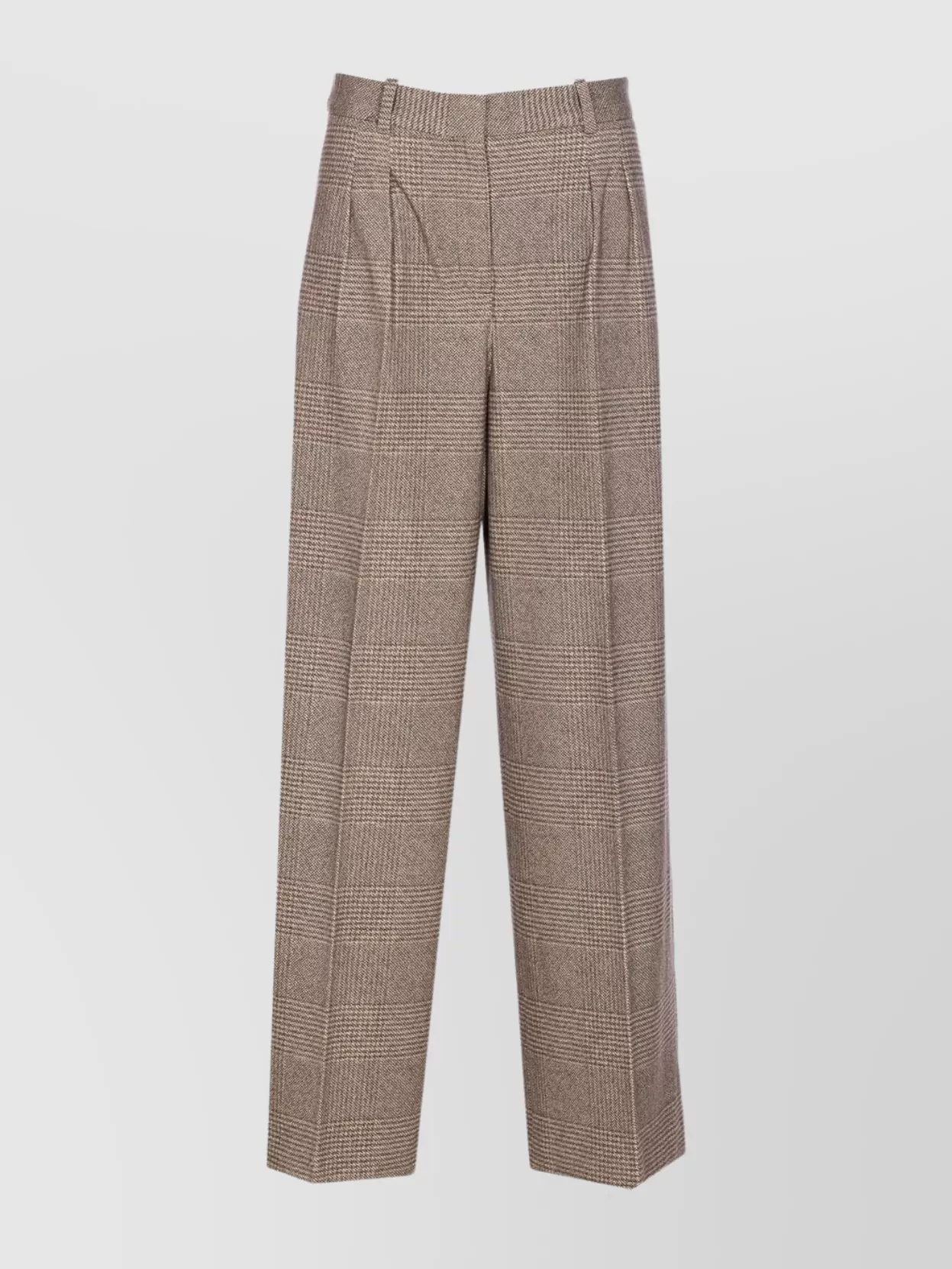 Circolo 1901 Check Wide Leg Trousers In Gray