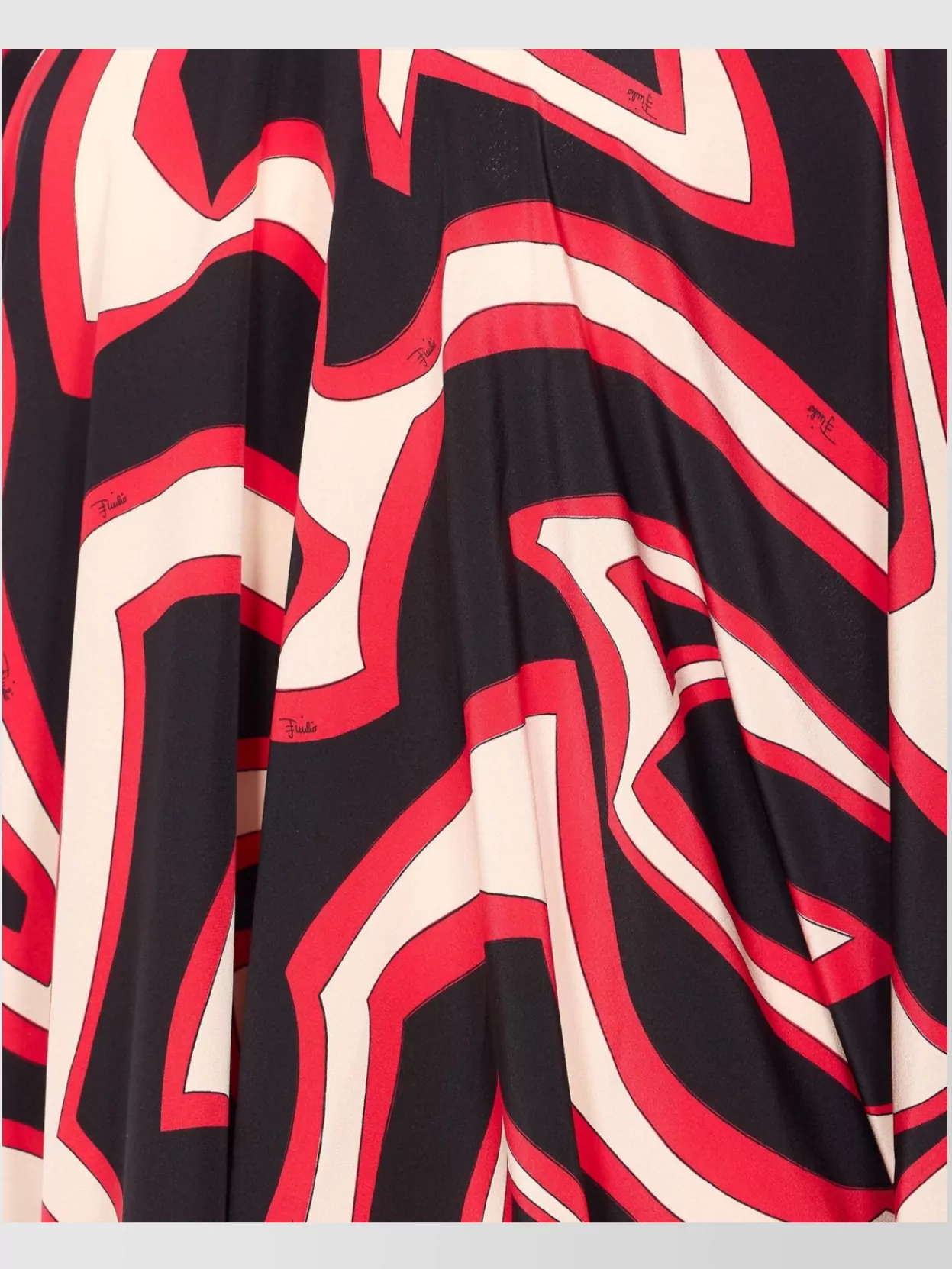 Pucci Abstract Print Kaftan Tie Neck In Multi