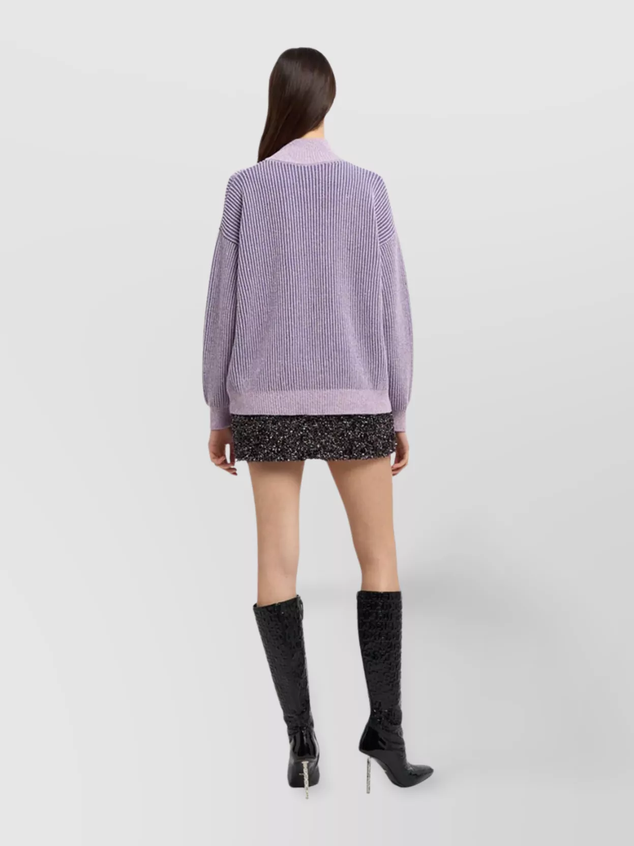 Gcds Half Zip Sweater Low Logo