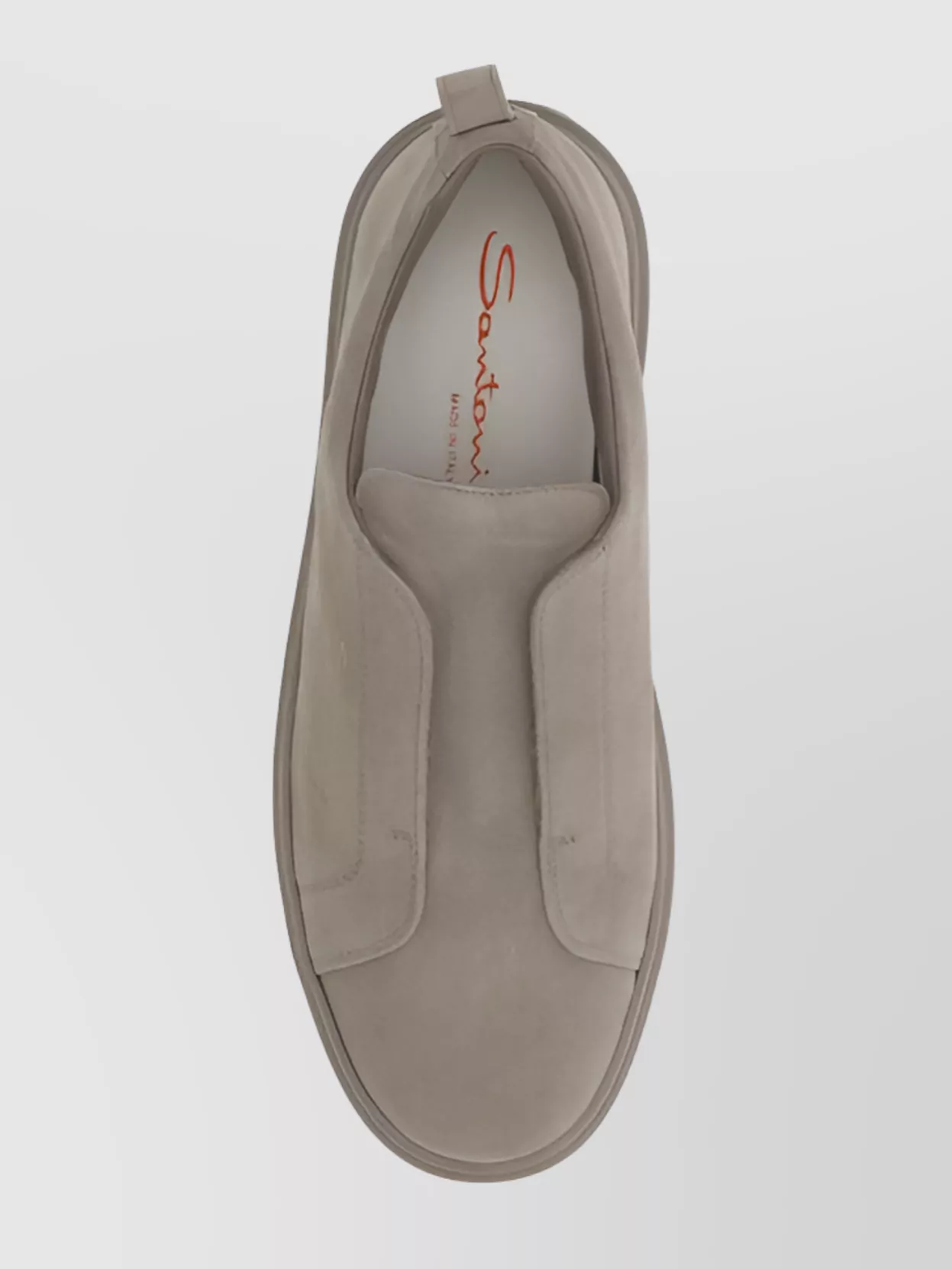 Santoni Victory Suede Leather Round Toe Sneakers