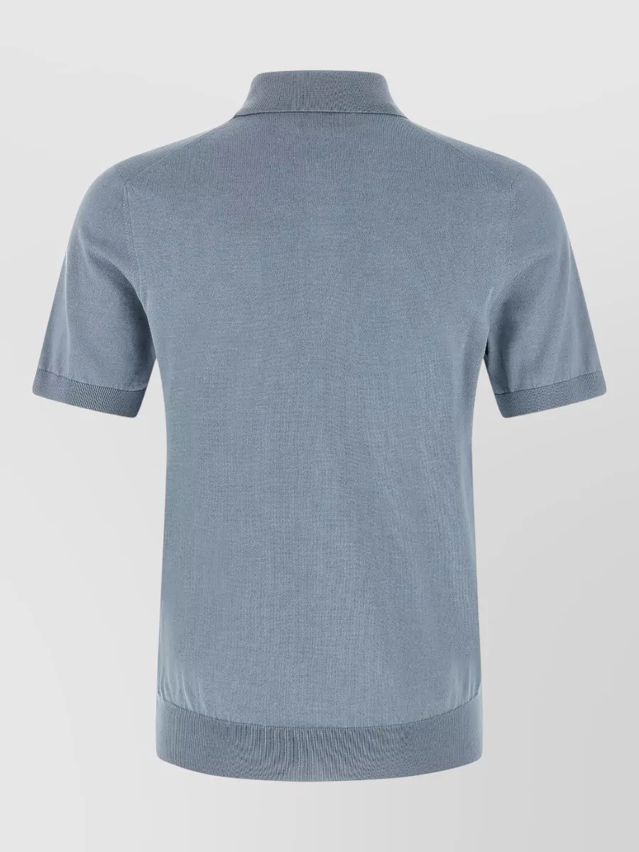 Brunello Cucinelli Cotton Polo Shirt Short Sleeve Design