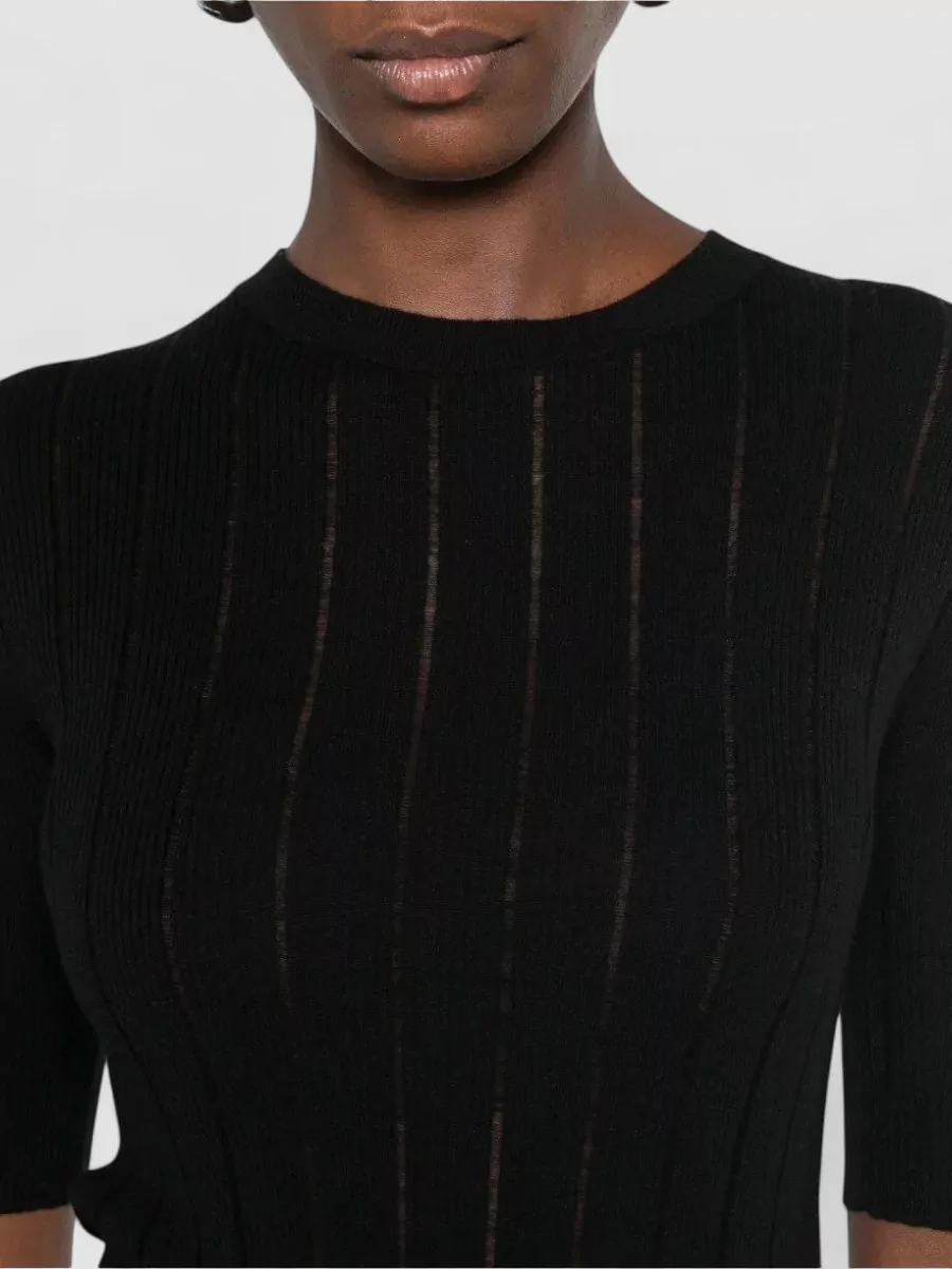 S Max Mara Silk Wool Slim-Fit Crewneck Sweater