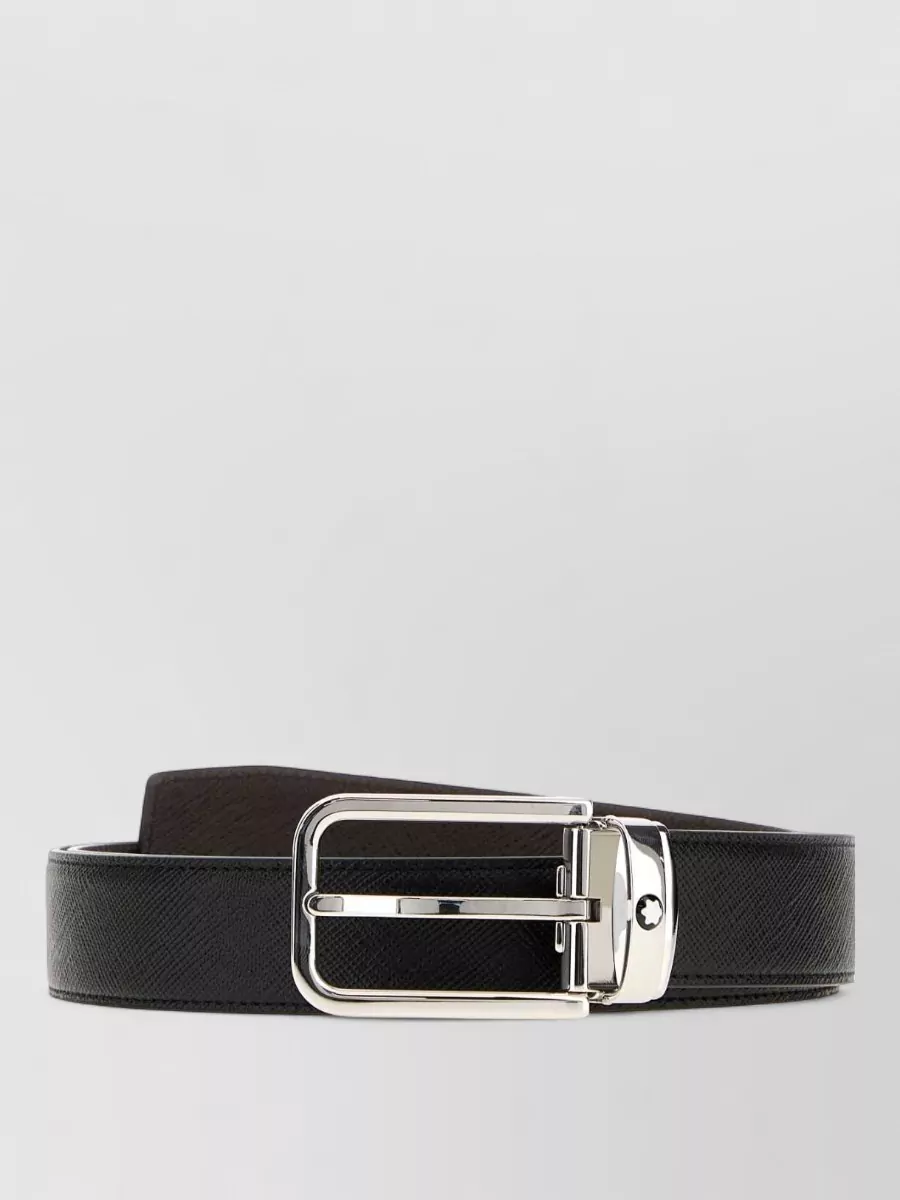 Montblanc leather reversible belt