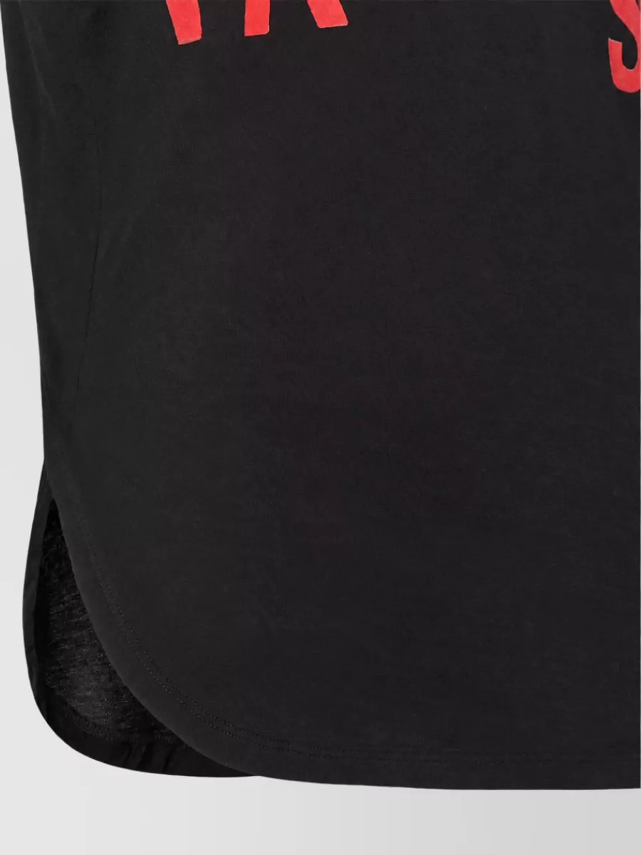 Fendi Cotton V-Neck Short-Sleeve Printed T-Shirt