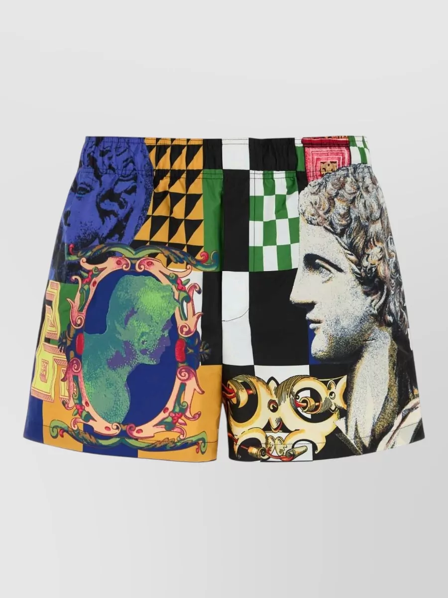 Versace printed swim shorts
