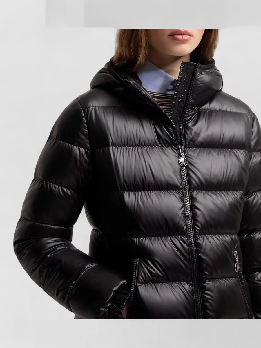 Moncler Glesse Hooded Short Down Jacket Quilted