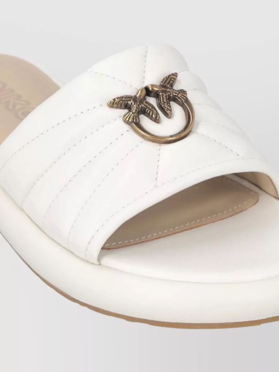 Pinko Leather Slides