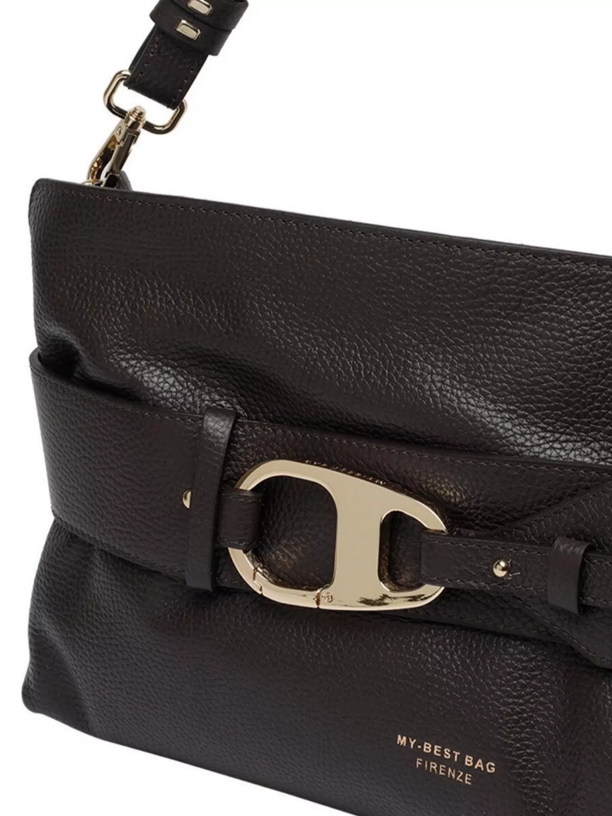 My Best Bag Firenze Logo Shoulder Bag Adjustable Strap Design