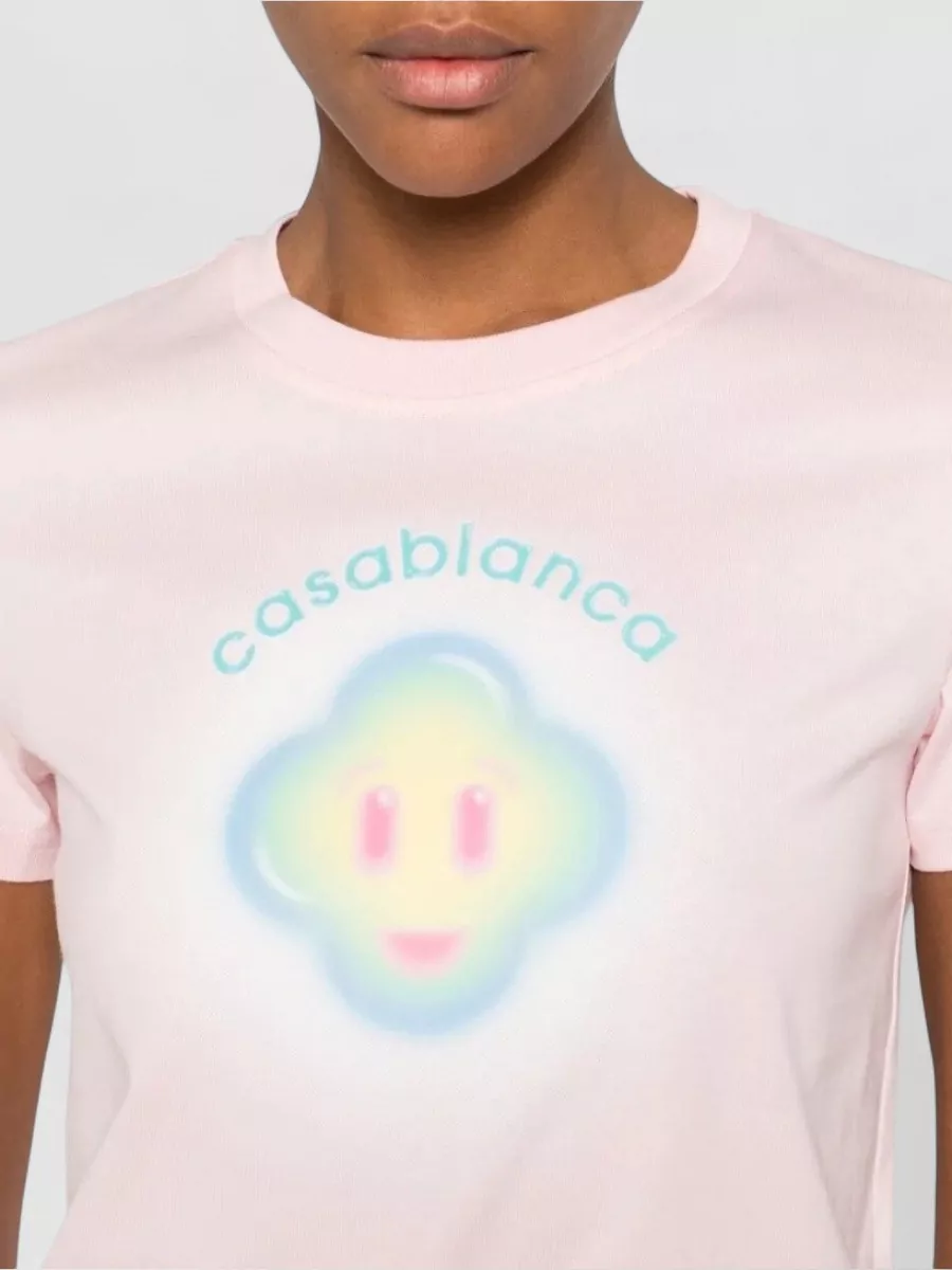 Casablanca Logo-Print Fitted Short-Sleeve T-Shirt