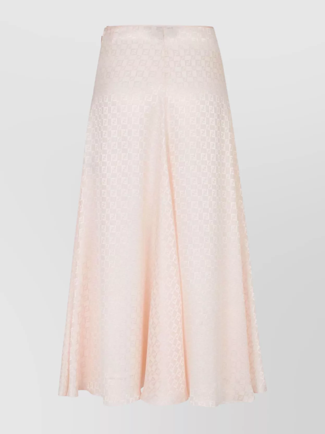 Fendi Ff Jacquard Silk Skirt