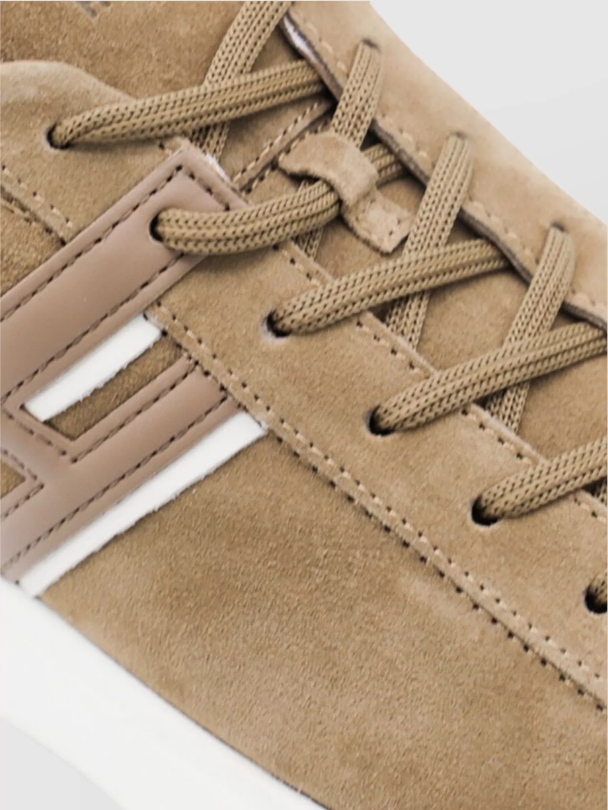 Hogan Low Top Suede Finish Sneakers