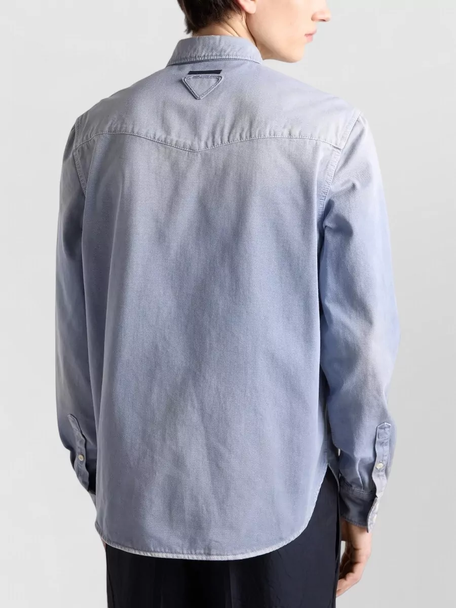 Prada Shirt Button Down Collar Chest Pockets