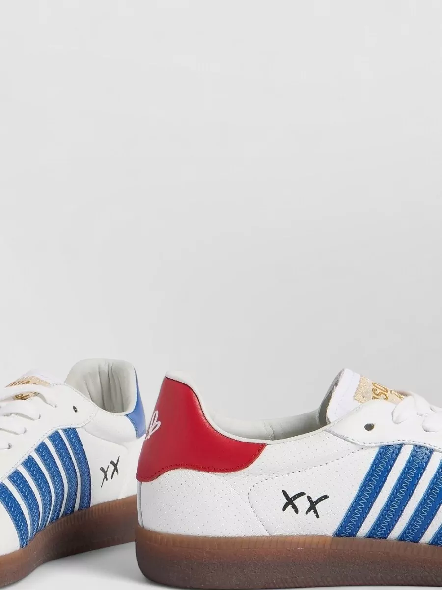 Dsquared2 Leather Low-Top Sneakers